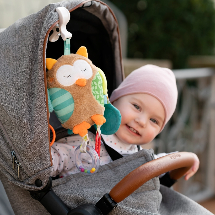 fehn® Activity-Eule mit Klemme Sleeping Forest