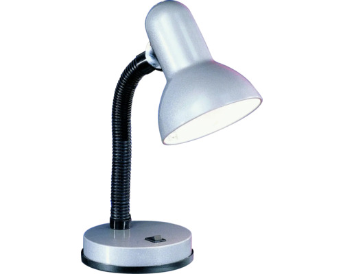 Bureaulamp, 1-lichts, H 31 cm, Basic zilver