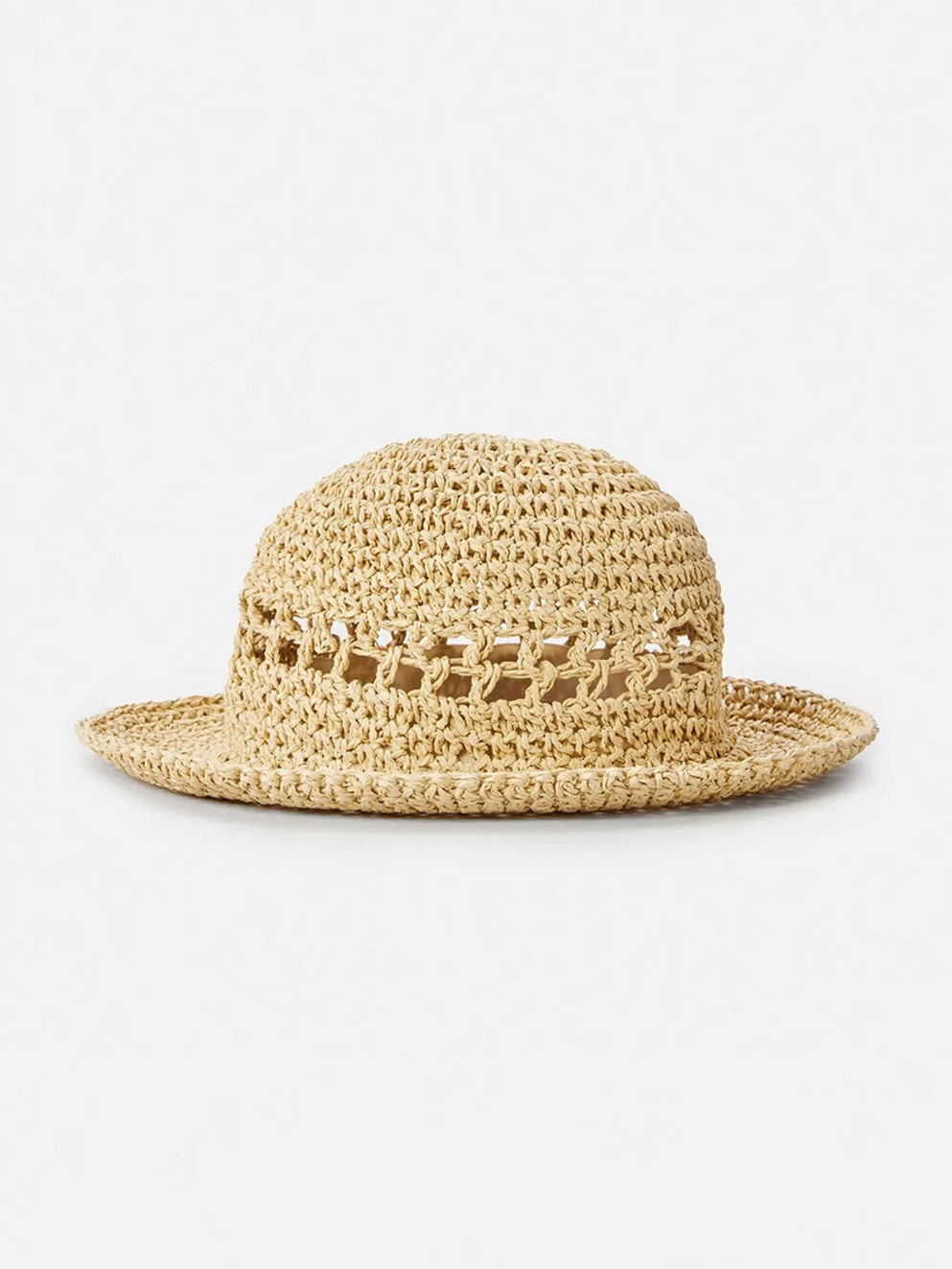 Rip Curl Essentials Crochet Bucket Hat natural