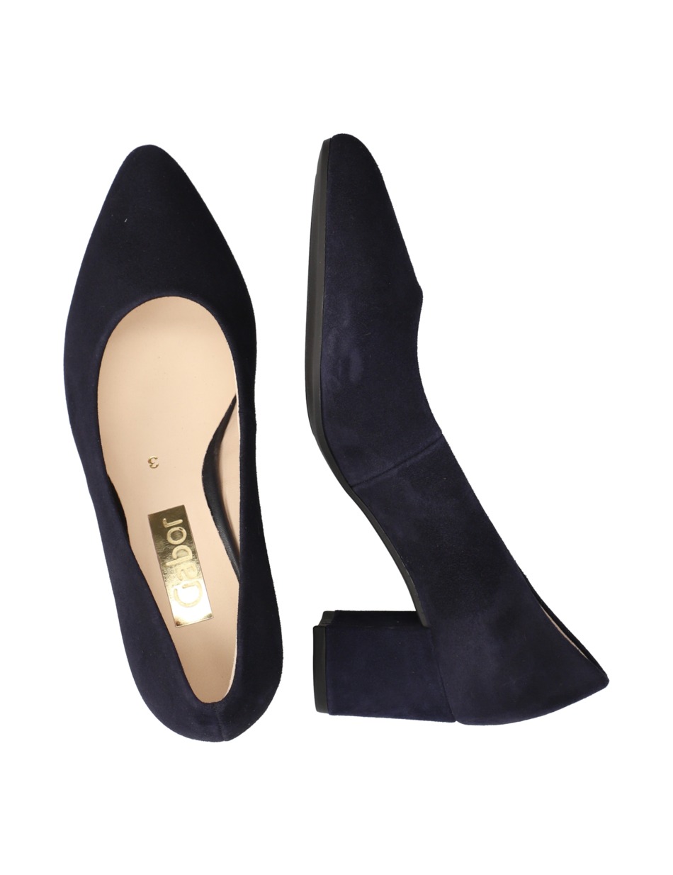 Veloursleder Pumps
