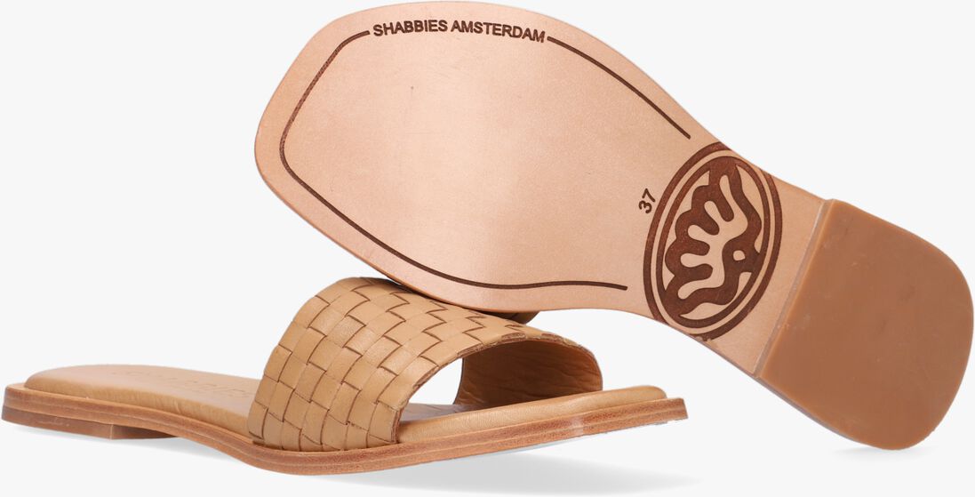 SHABBIES camel shabbies slippers 170020171