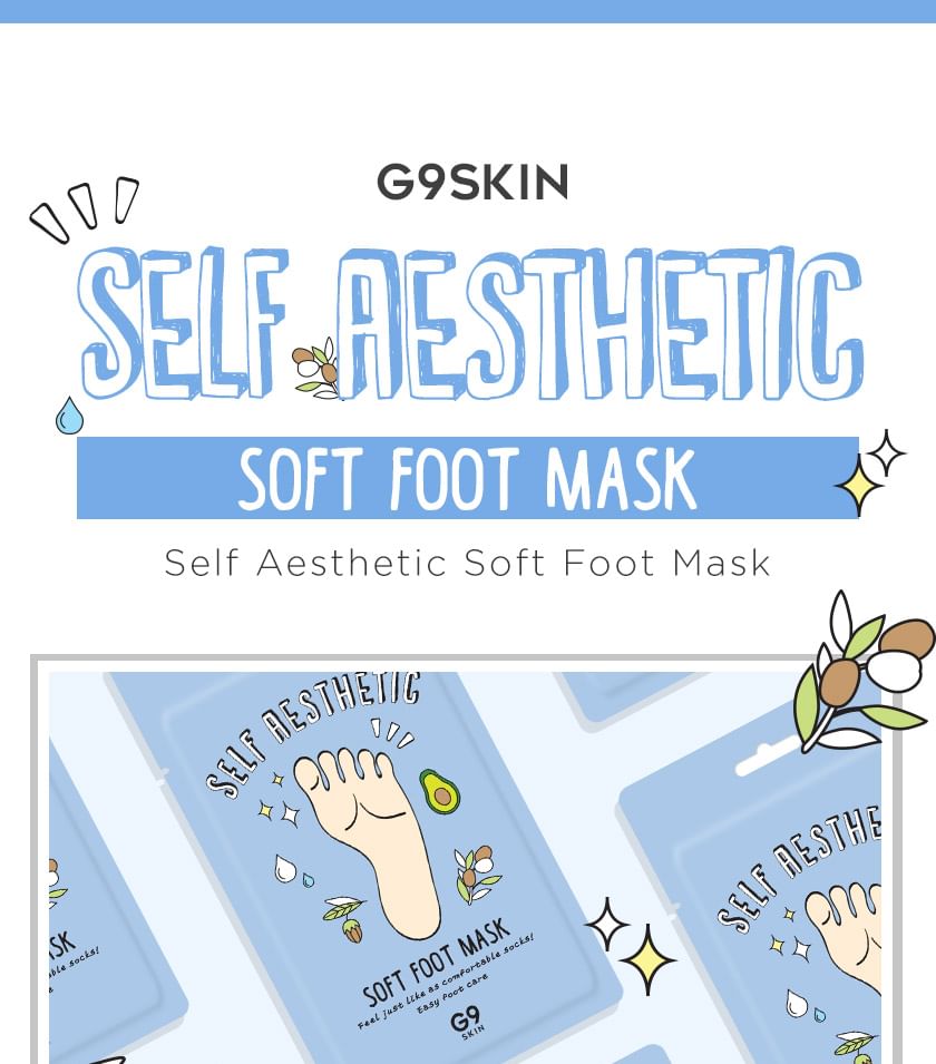 G9SKIN - Zelfesthetisch zacht voetmasker 5 stuks