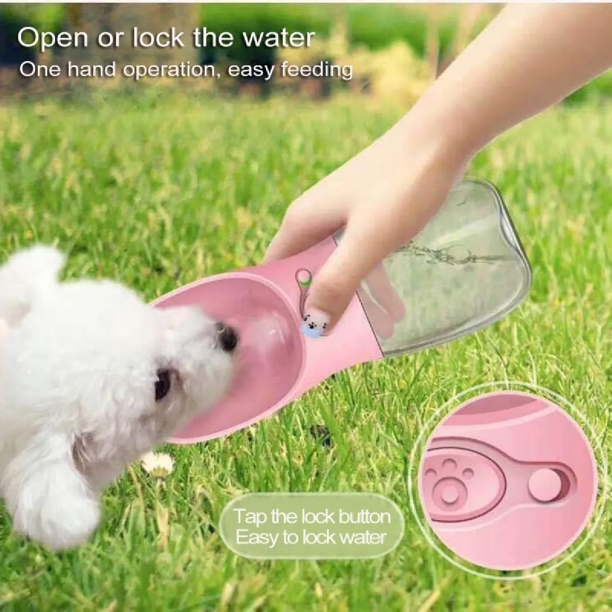 Wewoo Distributeur d'eau portable 350 ml - Rose