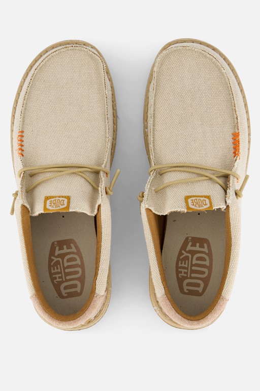 HEYDUDE Wally Coastline Jute Instappers beige