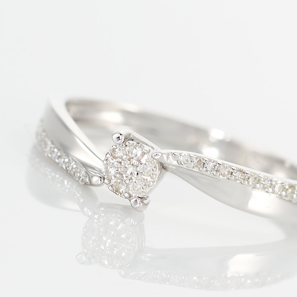 Bague Callysta Or Blanc Diamant