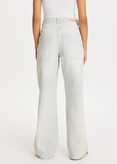 Jeans met strikjes blauw (BLW.BL)