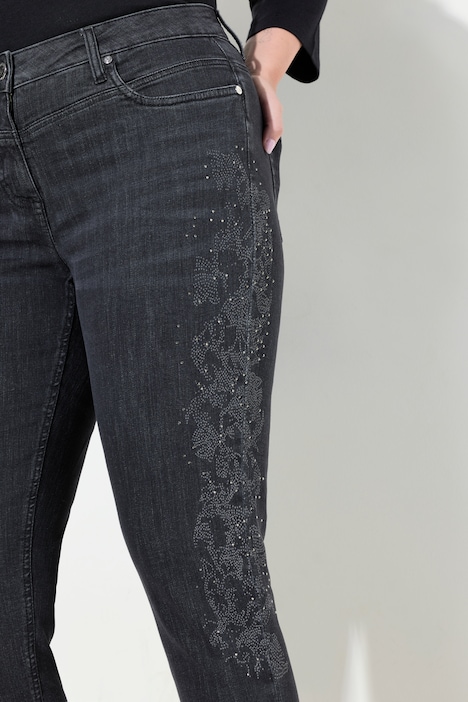 Jeans, Slim Fit, Applikation, 5-Pocket