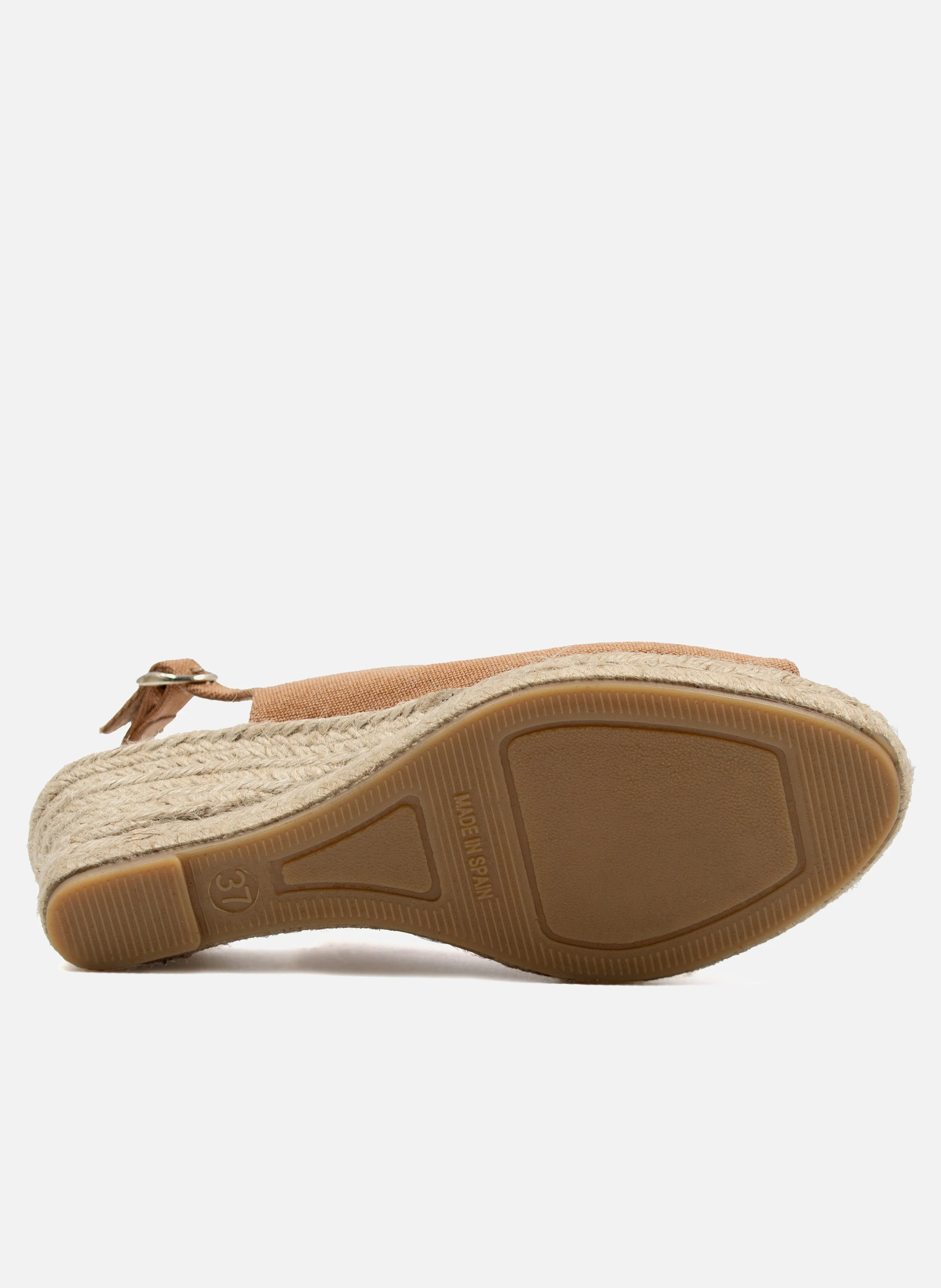 Espadrilles slingback toile recyclée | Marron