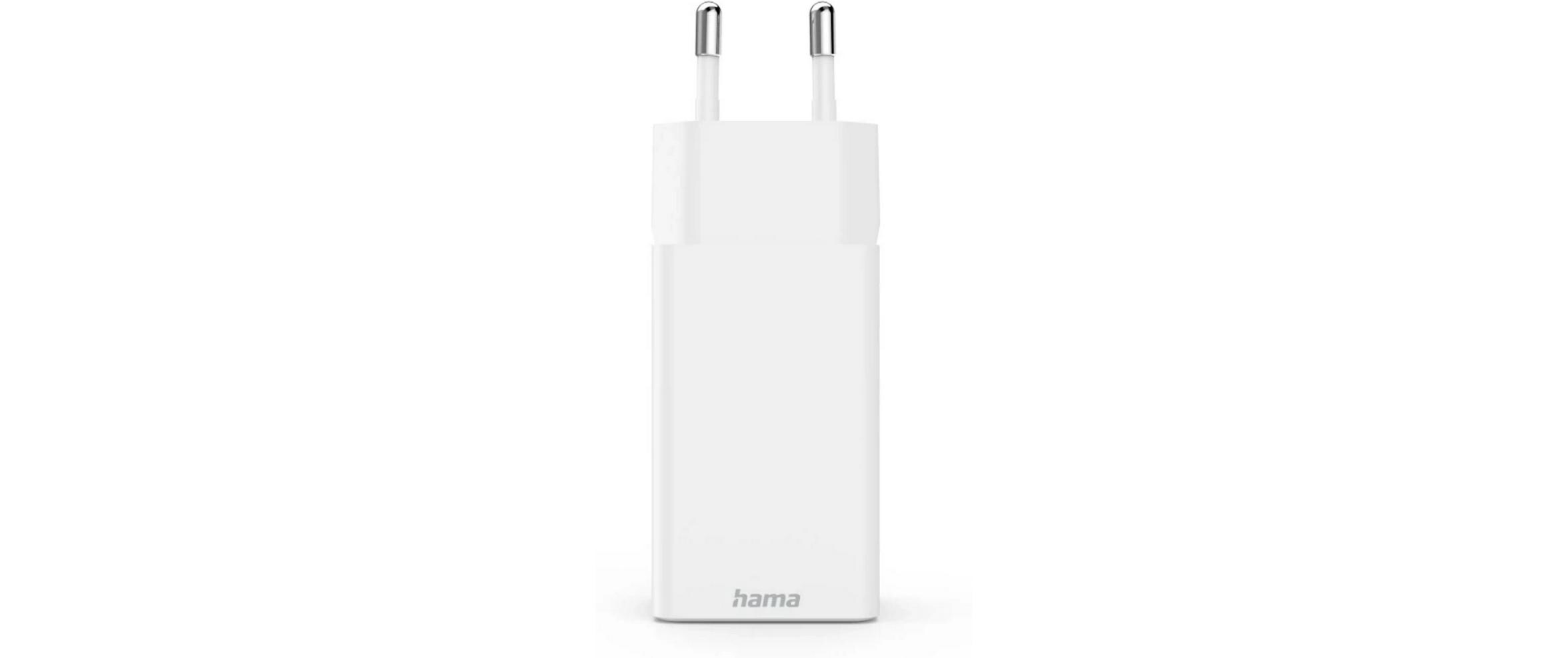 USB-Wandladegerät Gan charger 2x USB-A USB-C 45 W WeissSchnellladegerät mit 1x USB-C und 2x USB-A