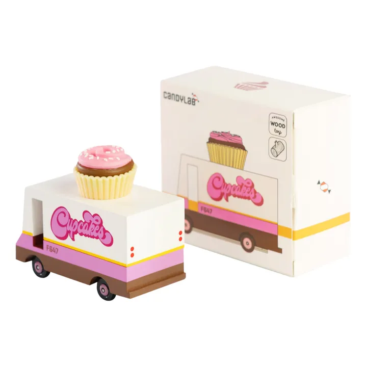 Candylab Voiture Cupcake en bois
