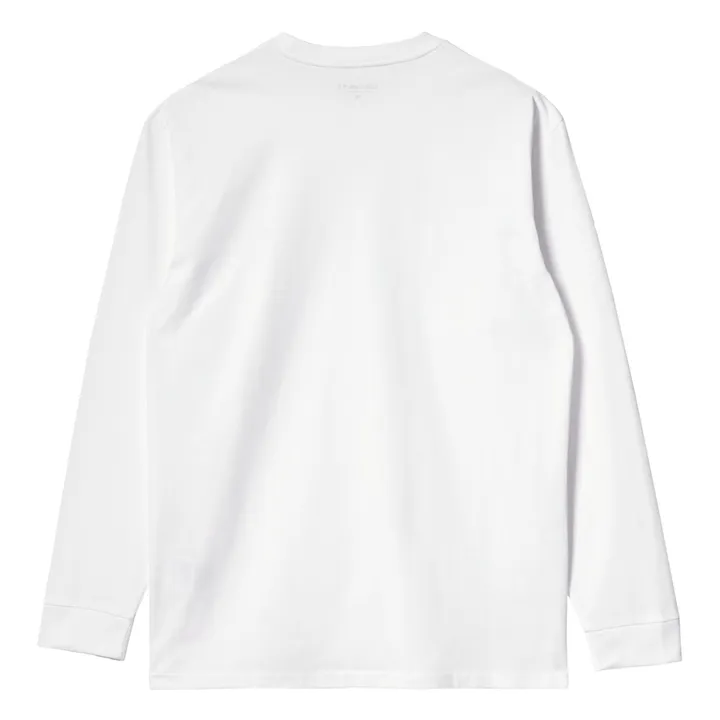 Carhartt WIP T-shirt ML Chase Coton | Blanc