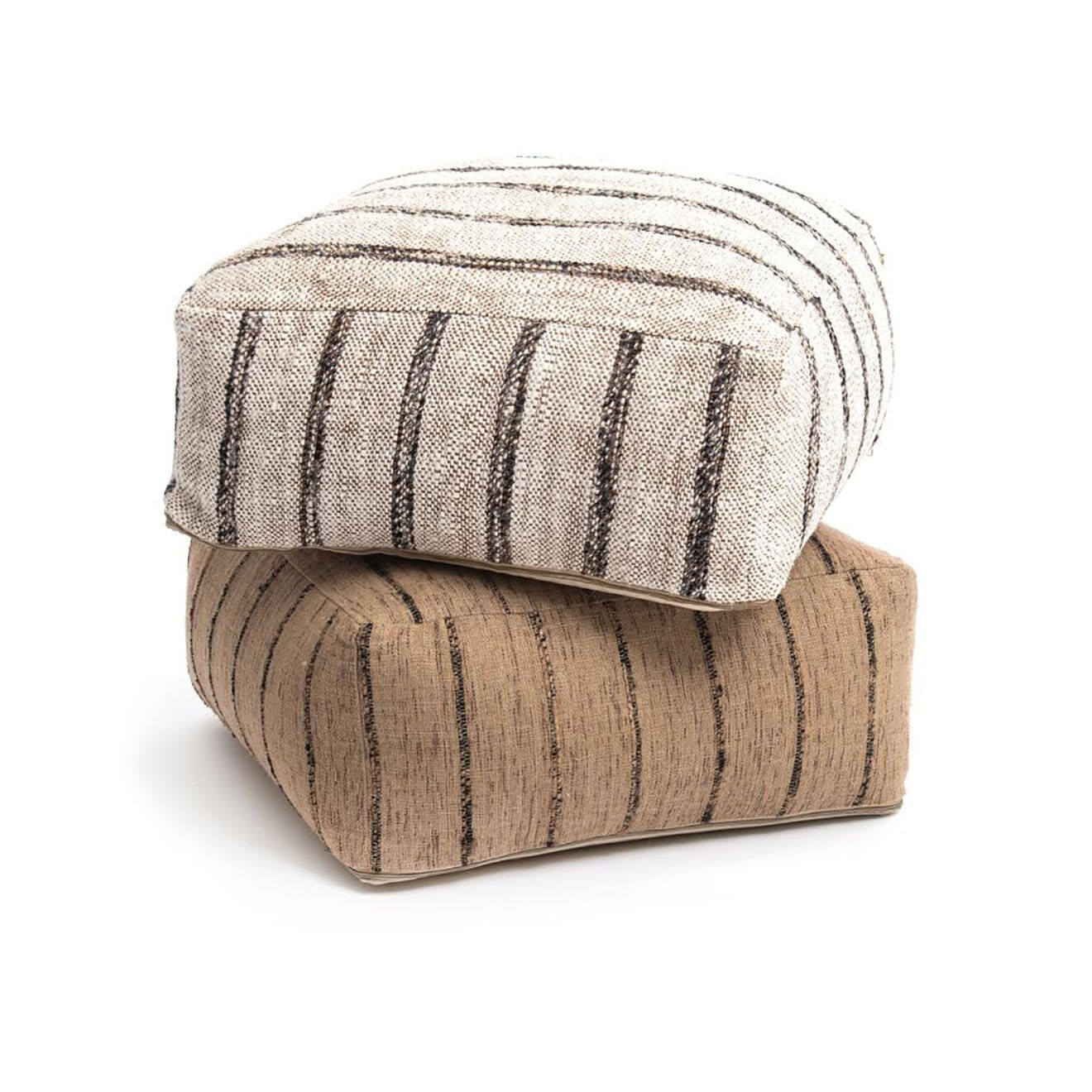 Bazar Bizar Pouf Oh my gee blanc - 60x60x25 cm