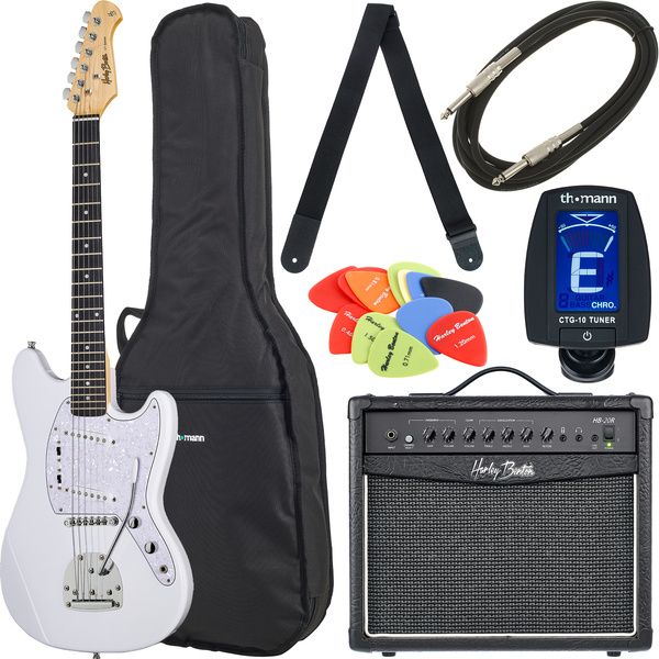 Harley Benton MS-60 Vintage White Bundle 1