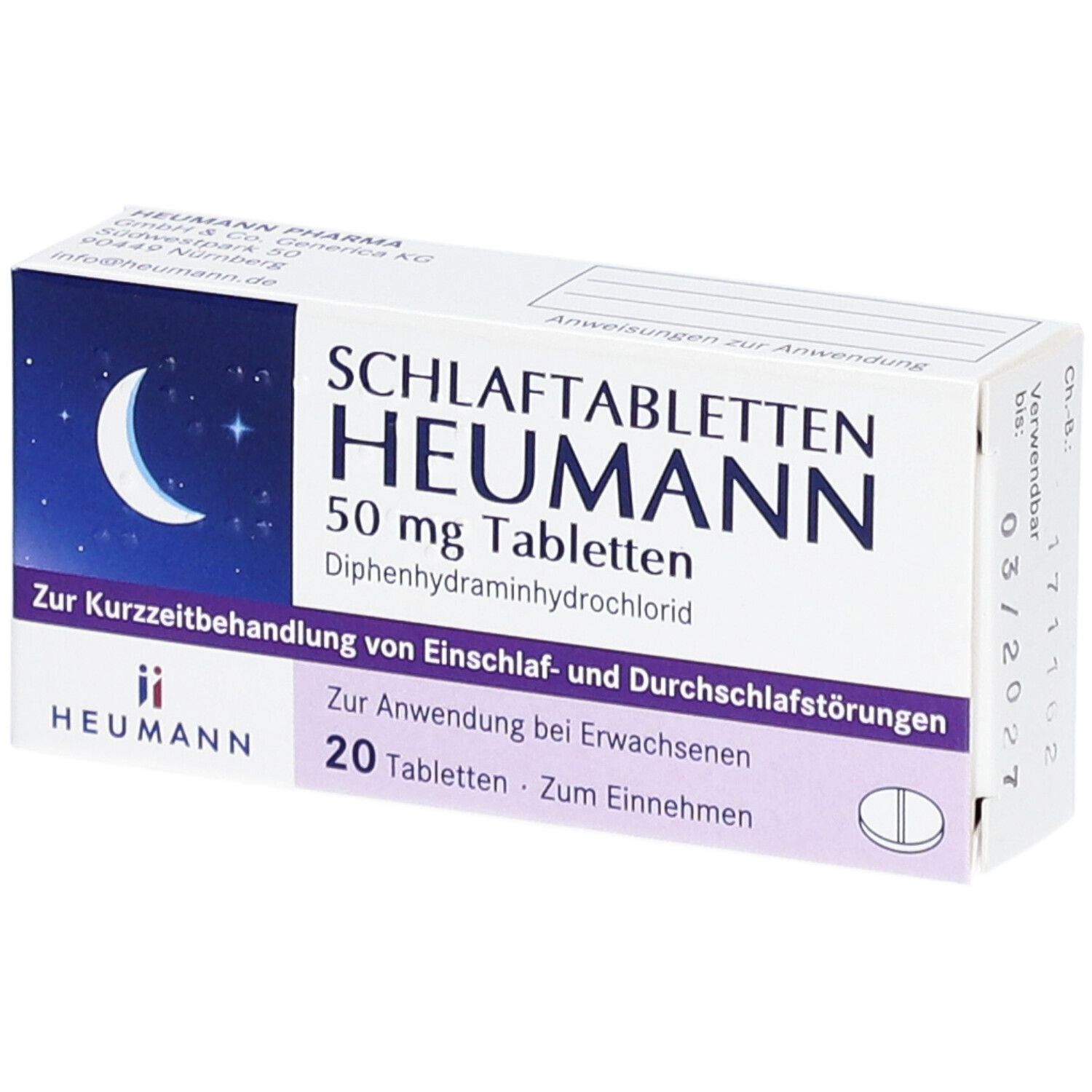 SCHLAFTABLETTEN HEUMANN 50 mg