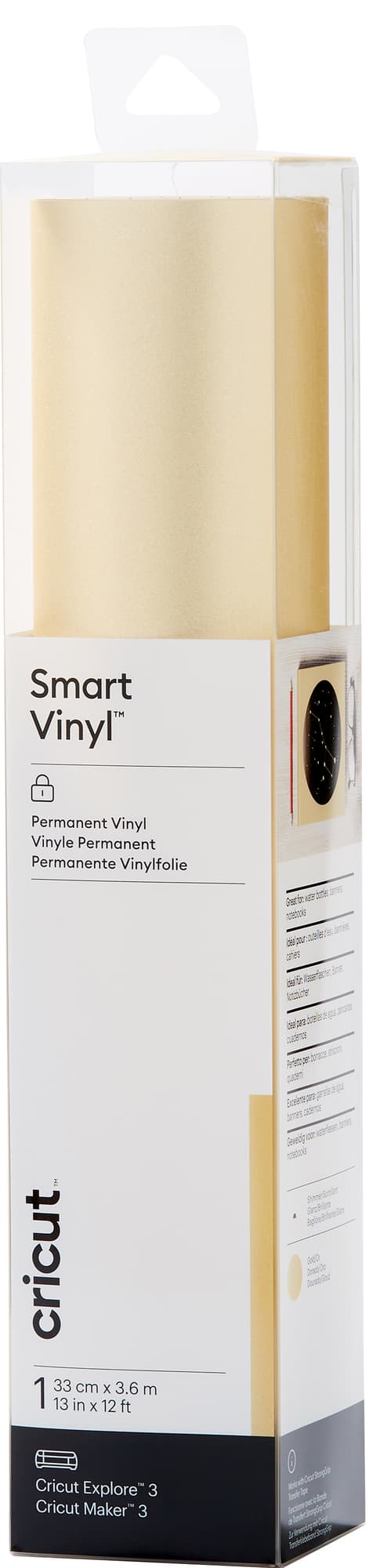 Cricut Smart Vinyl Permanent ark 33 x 366 cm (shimmer gold)