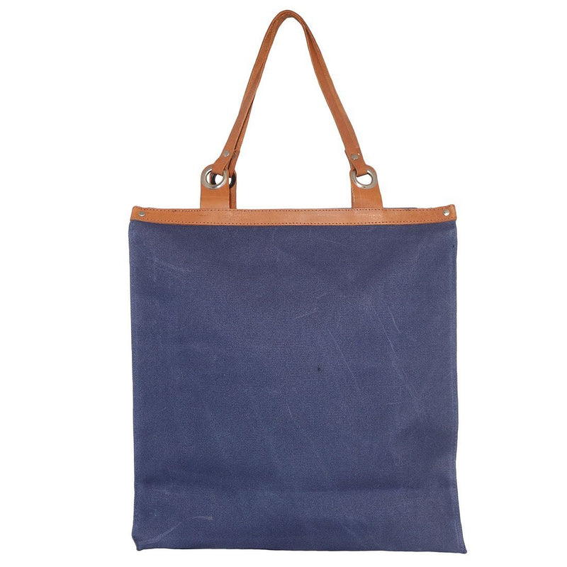 Canvas Boodschappentas Blauw