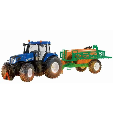 SIKU 8511 New Holland Traktor mit Feldspritze und Mini DVD