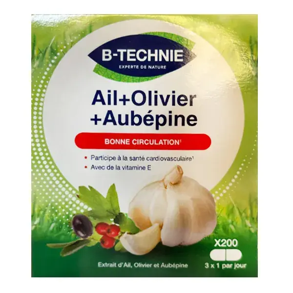 B-Technie Ail Olivier Aubépine Vit E Bonne Circulation 200 capsules
