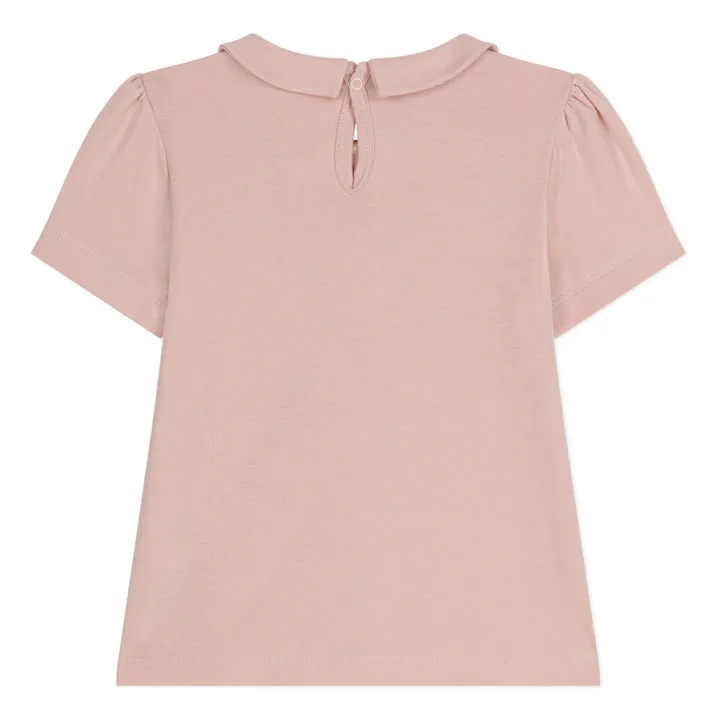 Petit Bateau T-shirt Col Claudine Mechi | Rose poudré