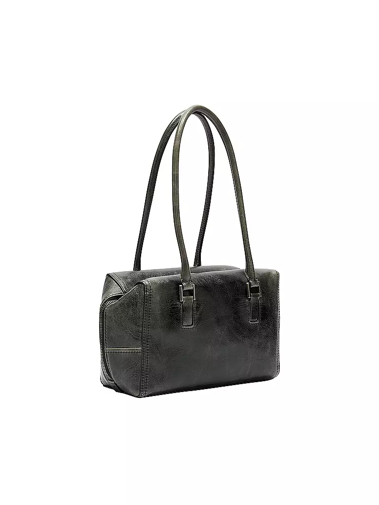 LIEBESKIND BERLIN Ledertasche - Schultertasche KAYLA SATCHEL Small grau
