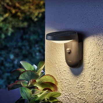 Philips solar buitenlamp Tyla LED met sensor zwart 18W 600 lm