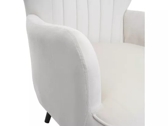 Fauteuil de salon MCW-K37, crème - beige