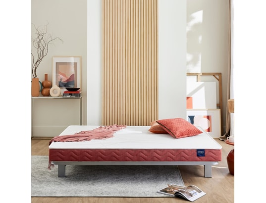 SOMEO - Matelas 100% latex crépuscule 400 clic-clac blanc 70+70x19...