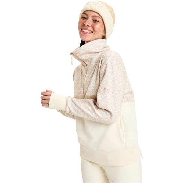 Sweat polaire ROXY SWEEPING PEAK PEBBLE ROXYGRAM