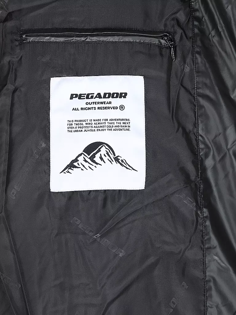 PEGADOR Steppjacke schwarz