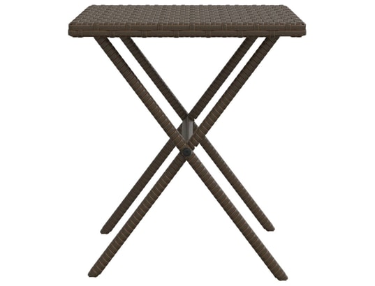 VIDAXL - Bain de soleil Chaises longues lot de 2 avec table marron résine tressée