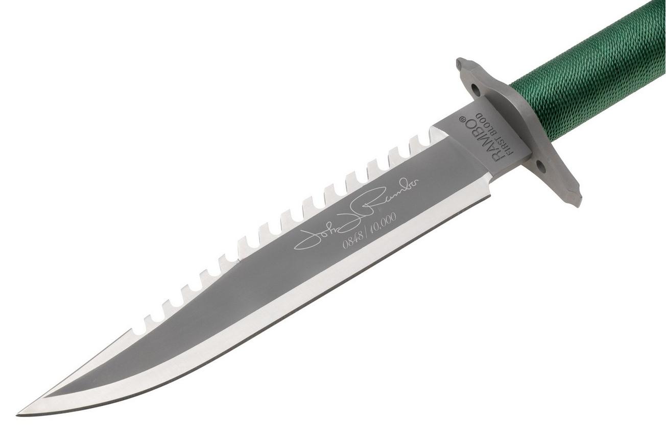 Rambo First Blood 9423 Signature Edition met survival kit, vaststaand mes