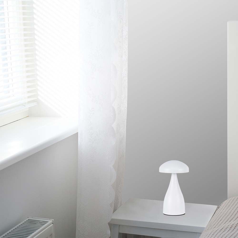 Witte oplaadbare tafellampen - IP20 - 1W - 55 lumen - 3IN1