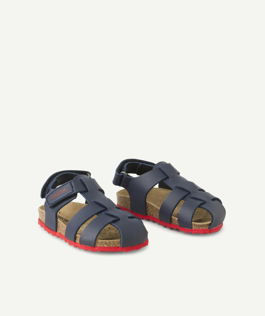 GEOXsandales fermées bébé garçon chalki couleur bleue marine à scratch