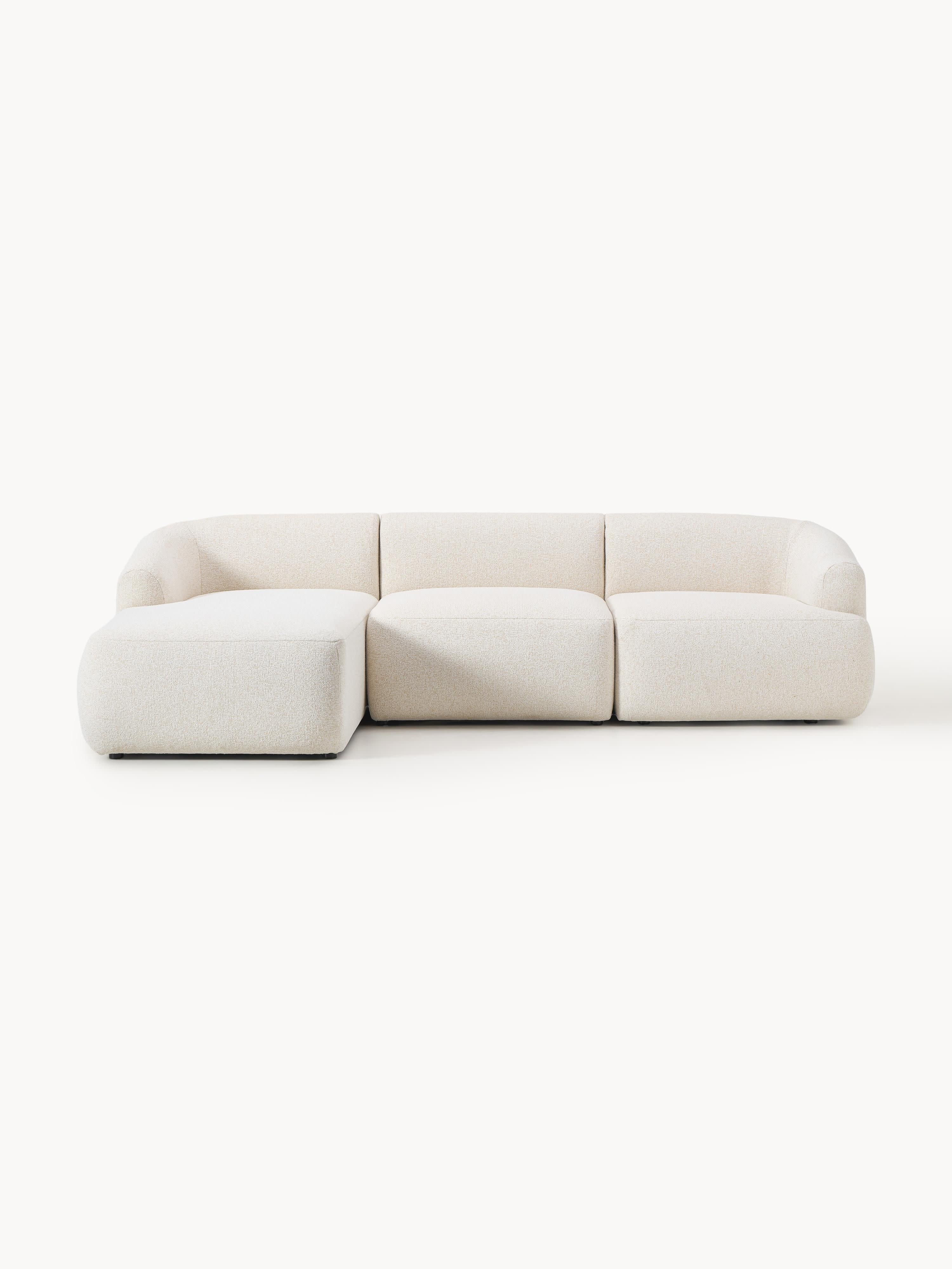 Modulaire bouclé hoekbank Sofia (3-zits)