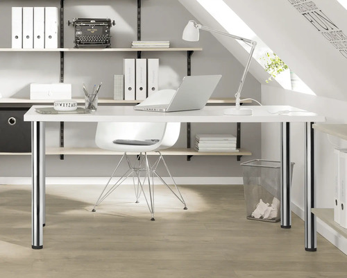 Tarrox tafelpoot, set van 4, rond, 710, Ø 60 mm, chroom