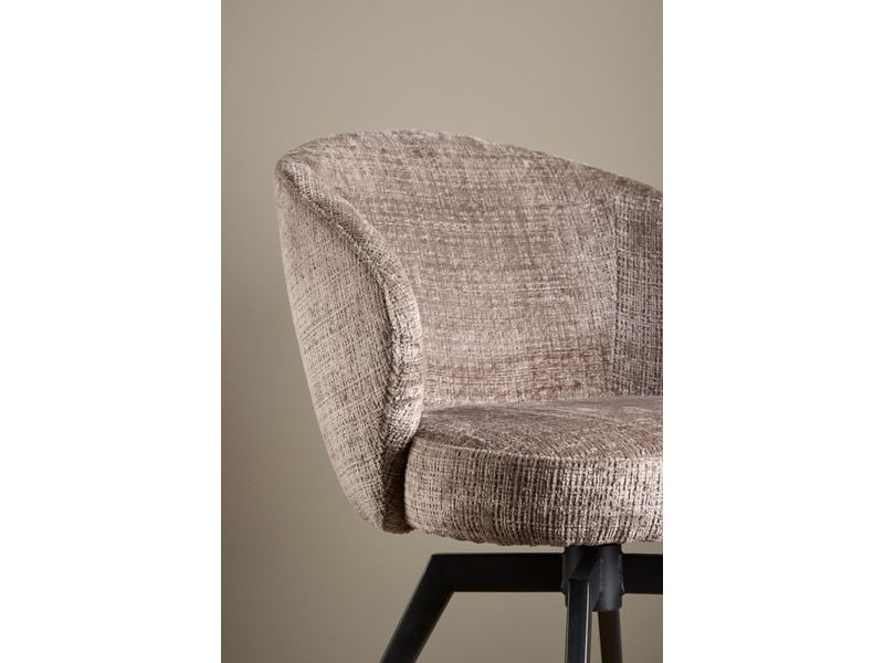 AC Design Stuhl Darlene 1 Stück, Braun Eleganter Esszimmerstuhl mit bequemem Sitz