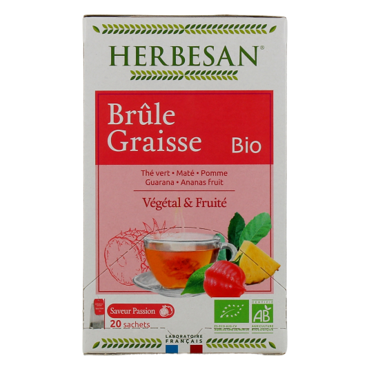 Herbesan infusion bio Brûle graisse - Tisane minceur, perte de poids