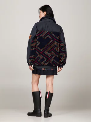 Anoraque de lã com monograma Tommy x Pendleton New York TH