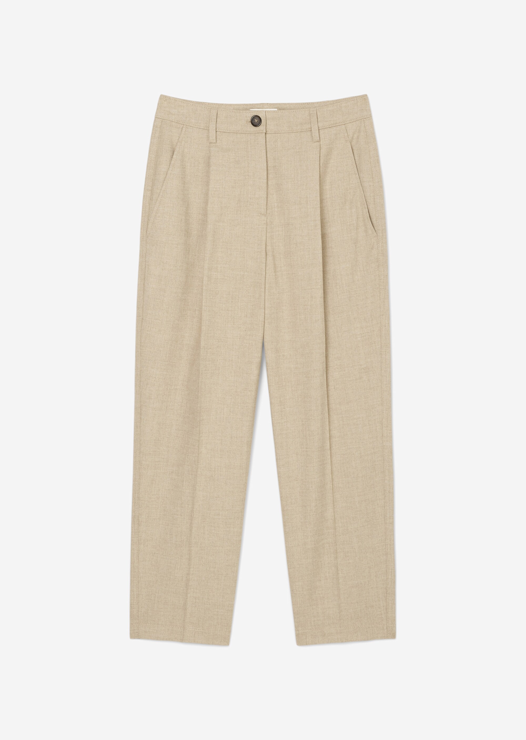 Feingemusterte Flanell-Chino tapered mit reycelten Materialien