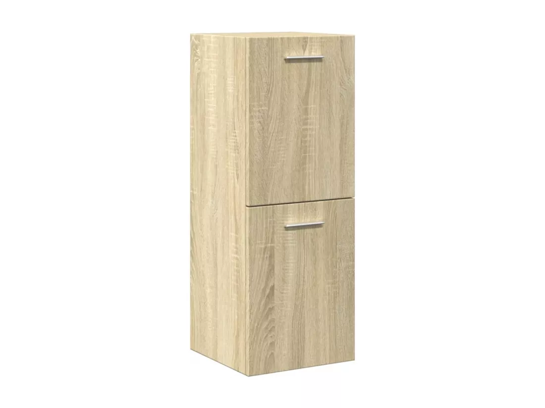 Ensemble de meubles de salle de bain 3 pcs chêne sonoma