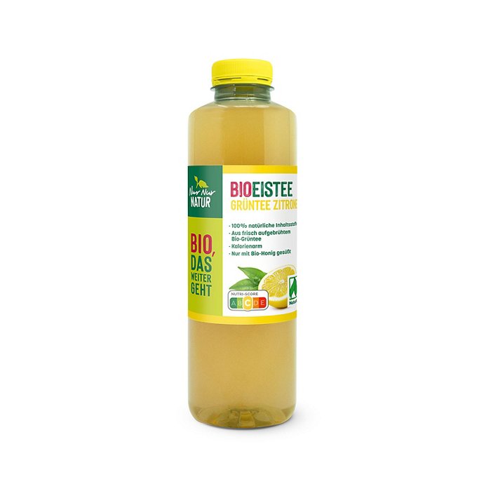 NUR NUR NATUR Bio-Eistee 750 ml, Grüntee-Zitrone