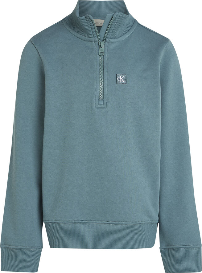 Calvin Klein MONOGRAM MINI BADGE HALF-ZIP North atlantic