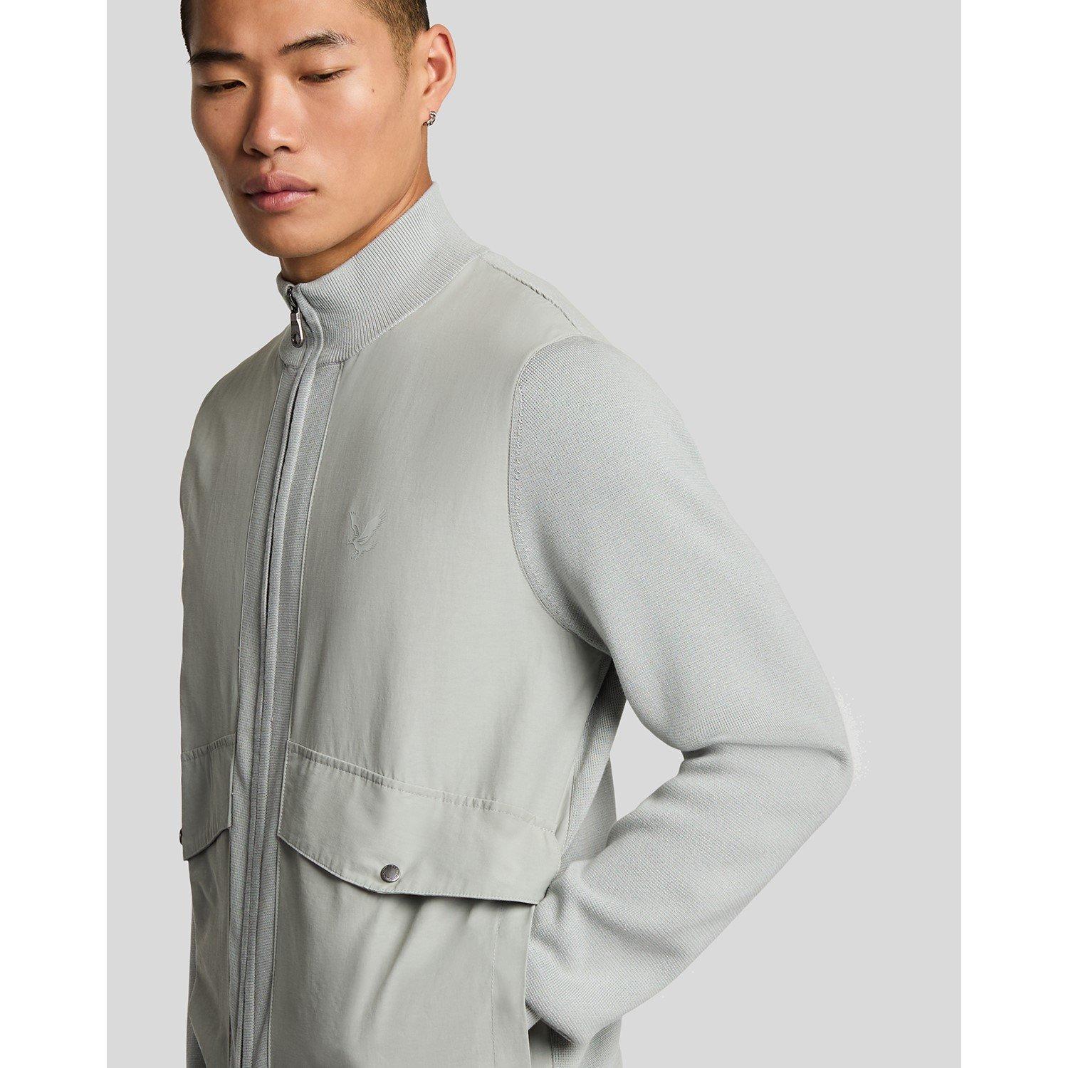 Lyle and Scott Fz Knit Jacket Sn54