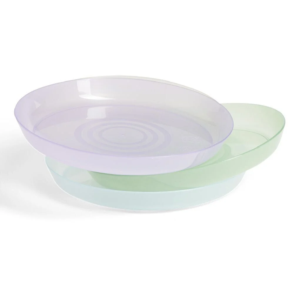 Lot de 4 assiettes pour enfant Ø18,5cm plastique coloré