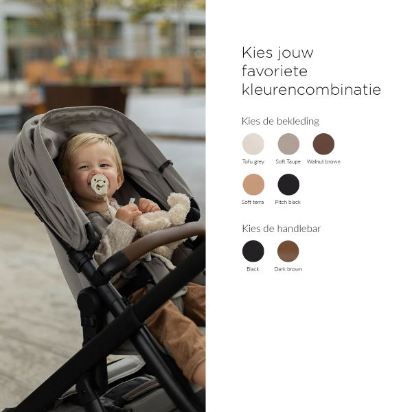 Dubatti One E6 Kinderwagen 2-in-1 - Dark Brown / Walnut Brown