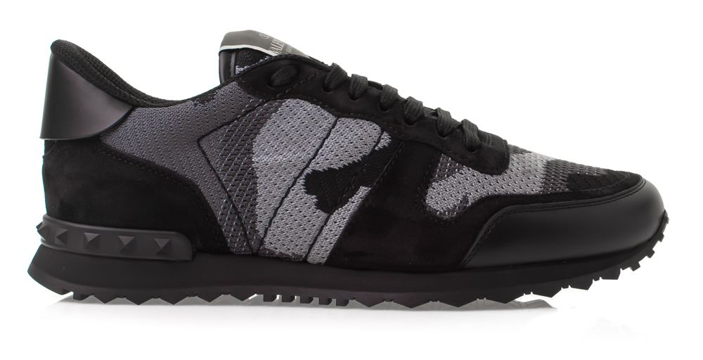 Valentino Garavani Rockrunner Mesh Camouflage Sneakers
