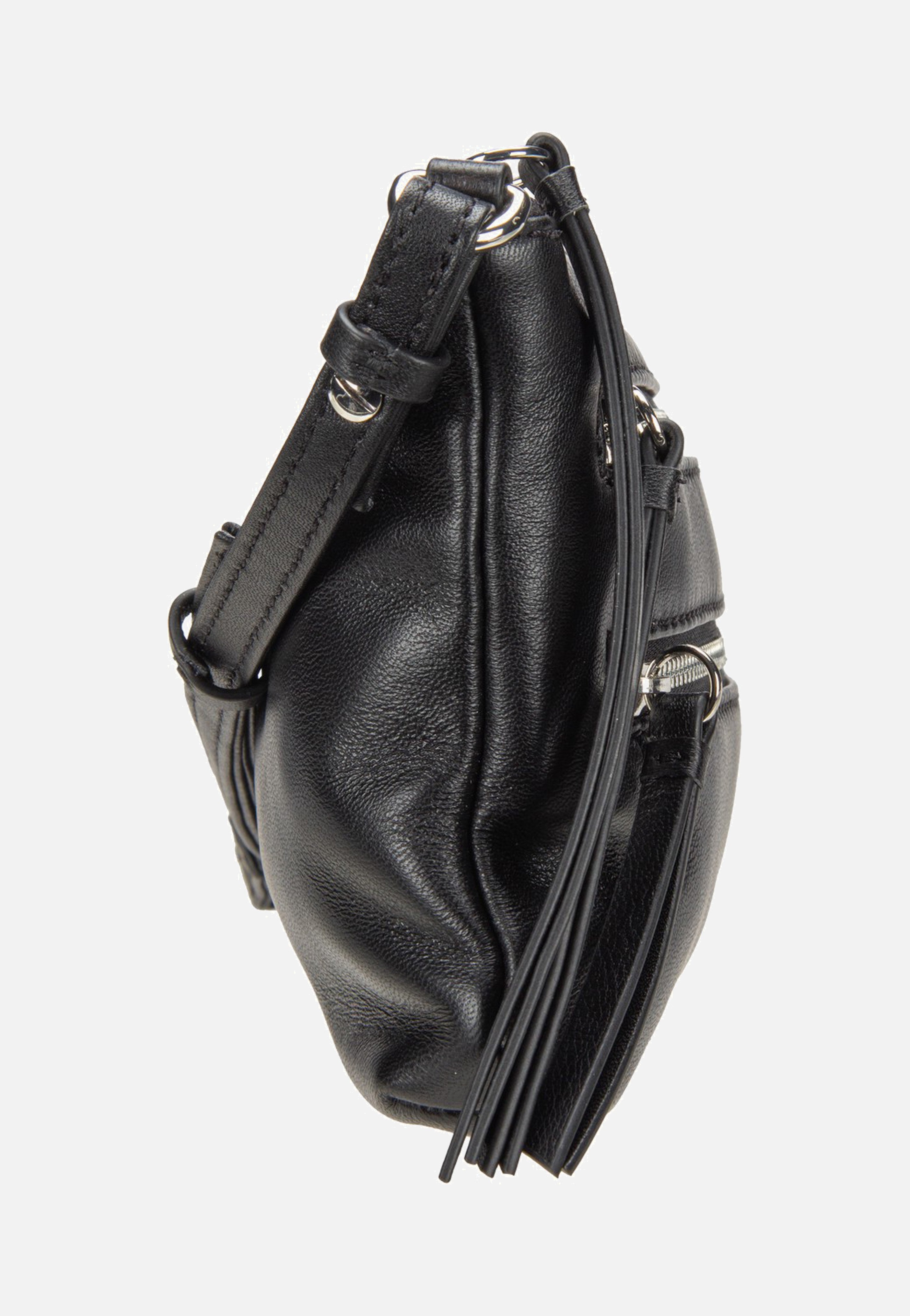 Zena S Indian Sheep Single Black - Crossbody Bag