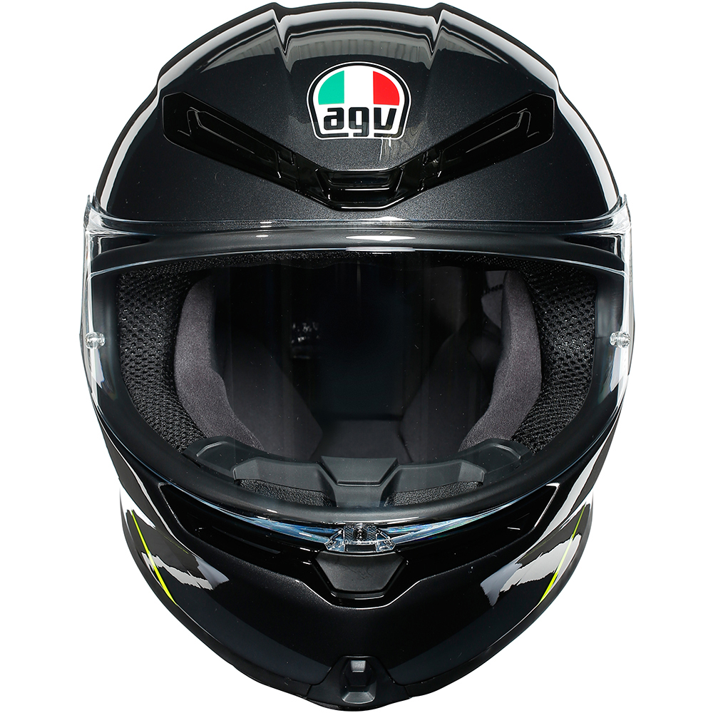 AGV - Casque K6 Minimal Noir / Gris / Jaune