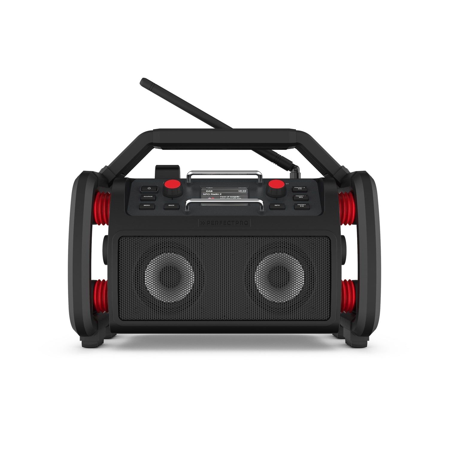 Perfectpro RP2 ROCKPRO Bouwradio Oplaadbaar DAB  Bluetooth