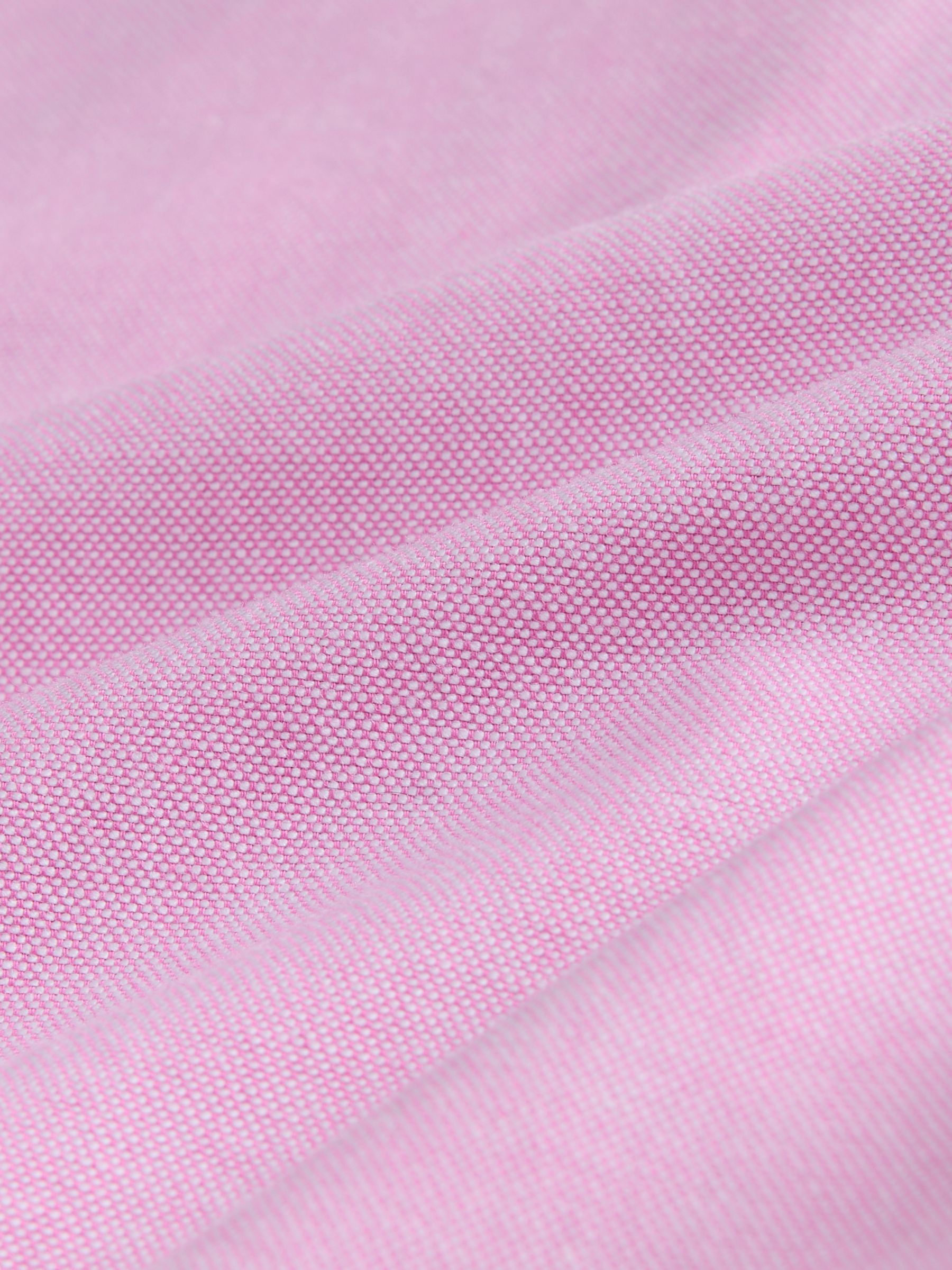 Roze - Slim Fit - Oxford-hemd met lange mouwen